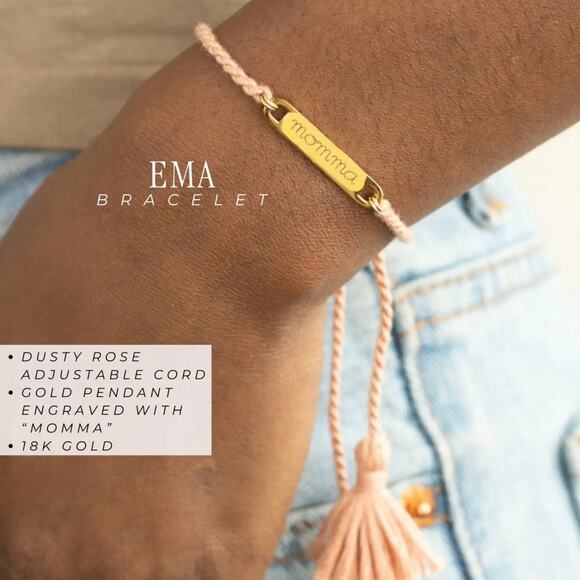 New Plunder “Ema” Engraved Momma Bracelet - Picture 1 of 3